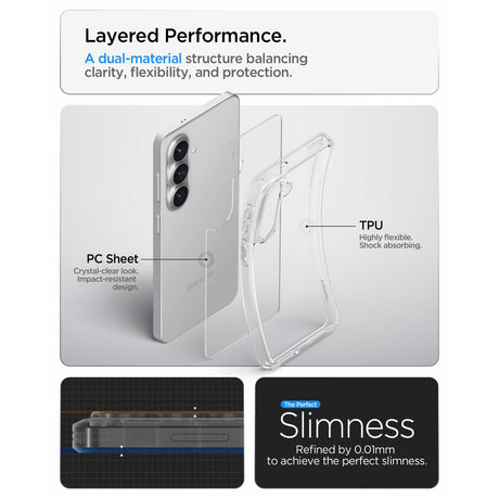 Husa de protectie Spigen Ultra Hybrid (ACS10732) compatibil cu Samsung Galaxy S26, Crystal Clear