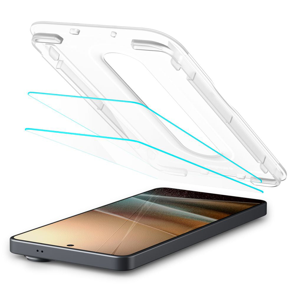 Folie de protectie Spigen (set de 2) Glas.tR EZ-FIT Pro Anti-Reflection (AGL11069) compatibil cu Samsung Galaxy S26 Ultra, Transparent