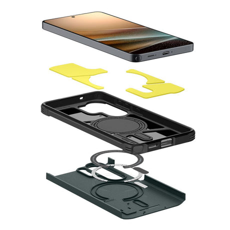 Husă Spigen Tough Armor MagSafe pentru Galaxy S26 Ultra, verde