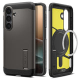 Husa de protectie Spigen Tough Armor MagSafe (ACS10739) compatibil cu Samsung Galaxy S26, Gunmetal