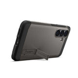 Husa de protectie Spigen Tough Armor MagSafe (ACS10739) compatibil cu Samsung Galaxy S26, Gunmetal