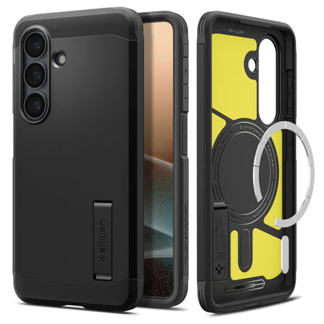 Husa de protectie Spigen Tough Armor MagSafe (ACS10713) compatibil cu Samsung Galaxy S26 Plus, Negru