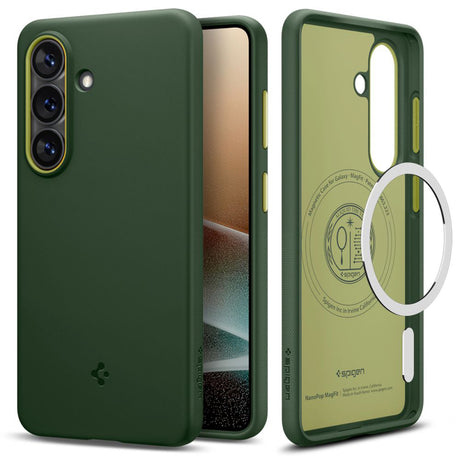 Husa de protectie Spigen Caseology Nano Pop MagSafe (ACS11067) compatibil cu Samsung Galaxy S26, Avo Green