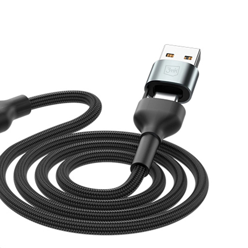 Cablu USB-C–USB 3mk, 18 W, 1,2 m, negru