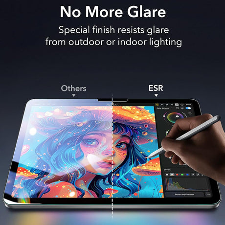 Husa de protectie tableta ESR Armorite Paper-Feel UltraFit Tray (set de 2) compatibil cu iPad Air 11 (2024) / Air 11 (2025) / Air 11 (2026), Transparent