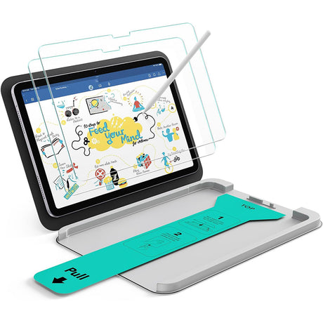 Husa de protectie tableta ESR Paper-Feel UltraFit Tray (set de 2) compatibil cu iPad 10 (2022) 10.9 / 11 (2025) / 12 (2026), Transparent