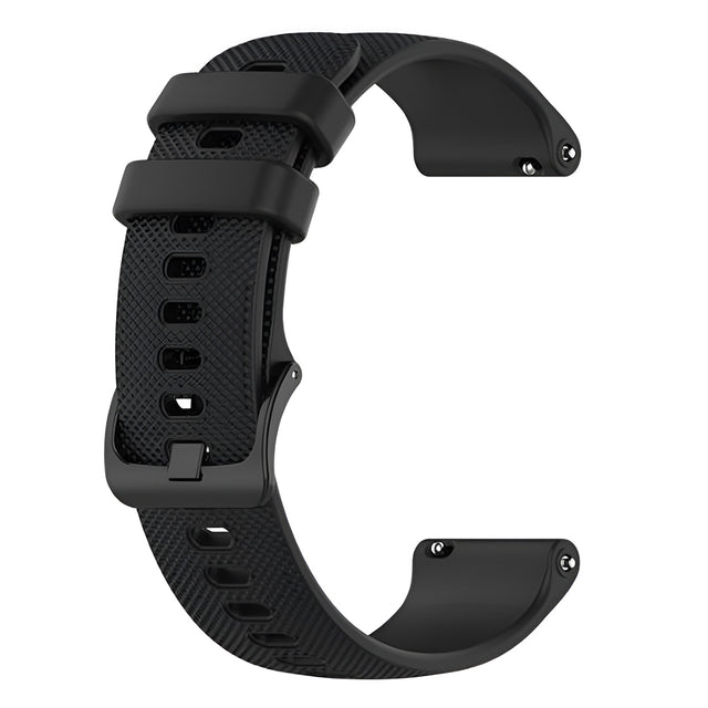 Curea smartwatch Techsuit Watchband 20mm (W006) compatibil cu Samsung Galaxy Watch 4/5/Active 2, Huawei Watch GT 3 (42mm)/GT 3 Pro (43mm), Negru