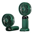 Techsuit Handheld Fan (N15), Foldable Design, Digital Display, Ultra Silent, 1800mAh, Verde