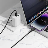Cablu Borofone Placer Series (BX120), USB to Lightning, Aluminum Alloy Shell, Nylon Braided Cable, 2.4A, 1m, Negru