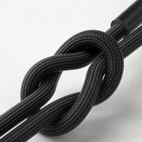 Cablu Borofone Placer Series (BX120), Type-C to Lightning, Aluminum Alloy Shell, Nylon Braided Cable, 27W, 1m, Negru