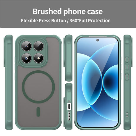 Husa de protectie Techsuit HaloFrost II MagSafe compatibil cu Xiaomi 17, Verde