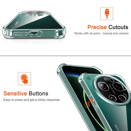 Husa de protectie Techsuit Shockproof Clear Silicone MagSafe compatibil cu Xiaomi 17 Ultra, Transparent