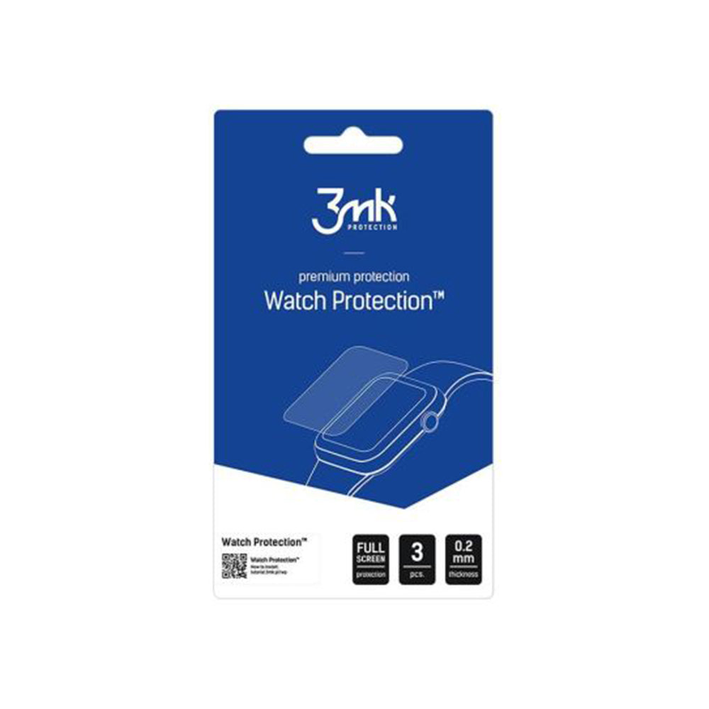 Folie de protectie smartwatch 3mk Watch Protection ARC (set de 3) compatibil cu Xiaomi Watch 5 (47mm), Transparent