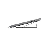 Suport Spigen Slim Fold Laptop Stand LD201-S8 (AMP11117), Foldable, Slim, Stable, Anti-Slip, Non Adhesive, Up to 16", Negru