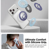 Suport Spigen Phone Ring Dual Pop MagSafe (AMP11369), with Flexible Finger Loop Grip, Dual Magnetic, Silicone, Violet