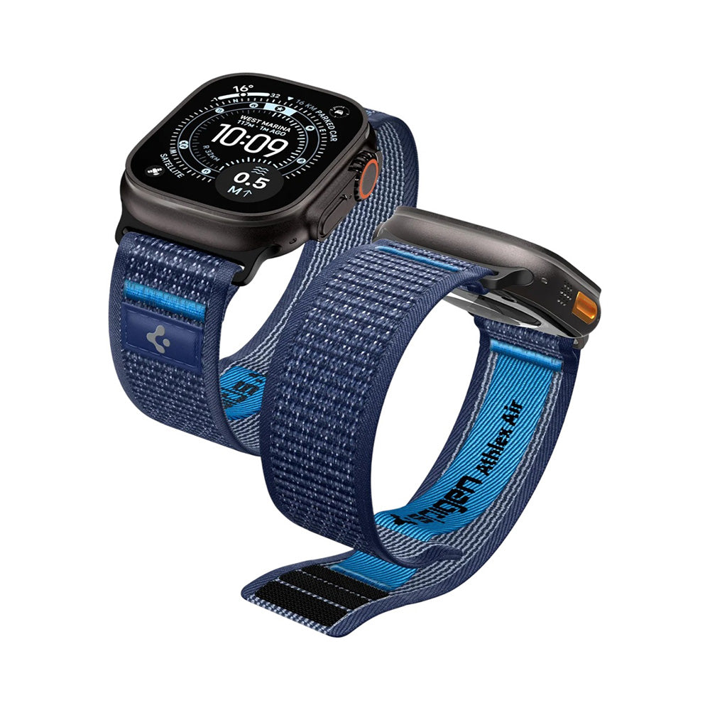 Accesoriu smartwatch Spigen Athlex Air 2 (AMP10608) compatibil cu Apple Watch 6/7/8/9/10/11/SE/SE 2/SE 3/Ultra/Ultra 2/Ultra 3 (44/45/46/49mm), Active Navy