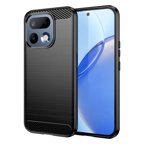 Husa de protectie Techsuit Carbon Silicone compatibil cu Realme 16 Pro, Negru