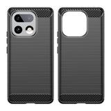 Husa de protectie Techsuit Carbon Silicone compatibil cu Realme 16 Pro+, Negru