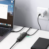 Hub Ugreen CM416 (10915), USB 3.0 la 4x USB-A Type-C, 5Gbps, Negru