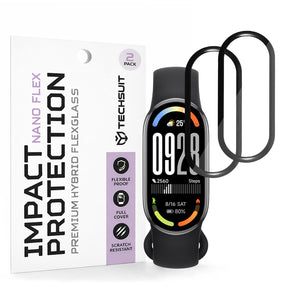 Accesoriu smartwatch Techsuit Nano Flex (set de 2) compatibil cu Xiaomi Smart Band 10, Negru