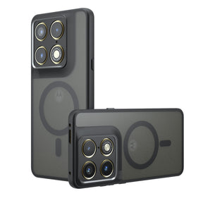 Husa de protectie Techsuit PureFrost MagSafe compatibil cu Motorola Signature, Negru Mat