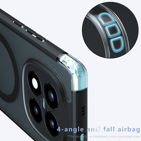 Husa de protectie Techsuit PureFrost MagSafe compatibil cu Xiaomi 17, Negru Mat