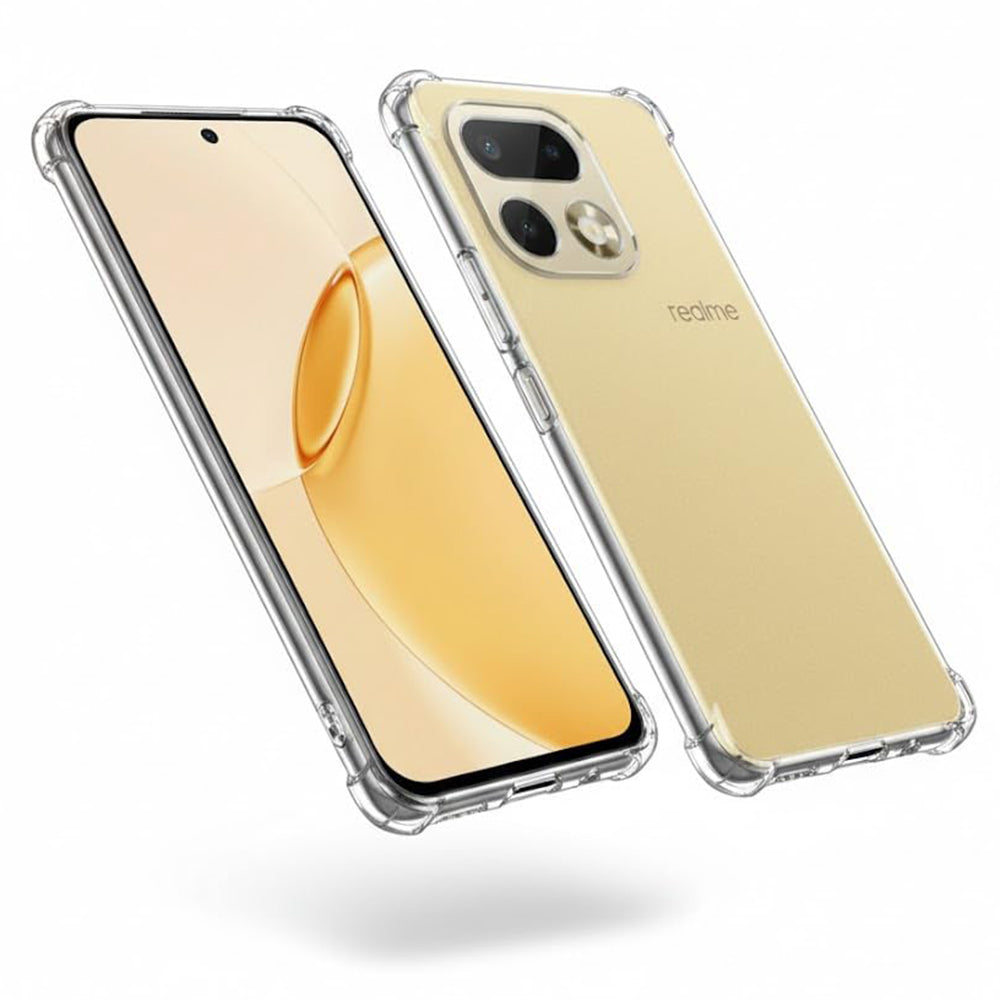 Husa de protectie Techsuit Shockproof Clear Silicone compatibil cu Realme 16 Pro+, Transparent