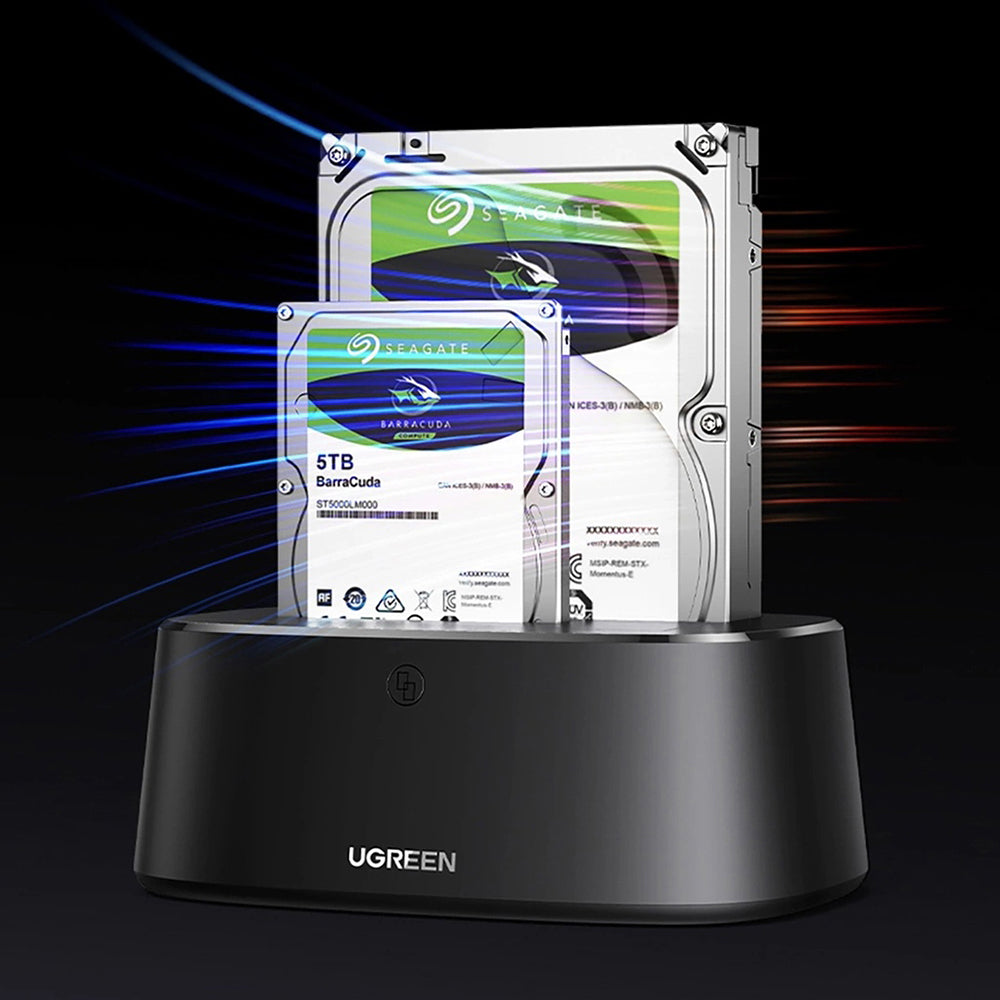 Carcasa HDD Ugreen CM198 (50857), SATA 2.5" / 3.5", 5Gbps, Negru