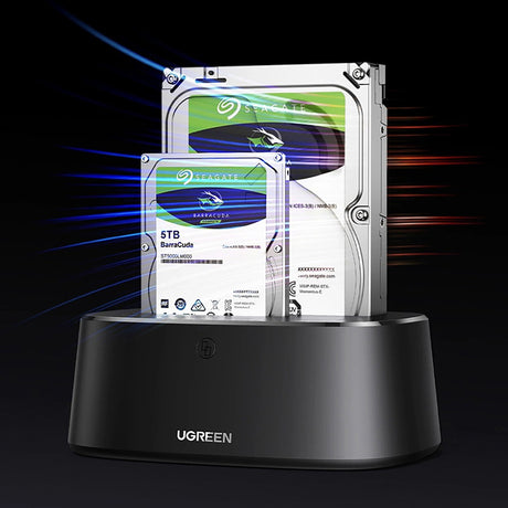 Carcasa HDD Ugreen CM198 (50857), SATA 2.5" / 3.5", 5Gbps, Negru