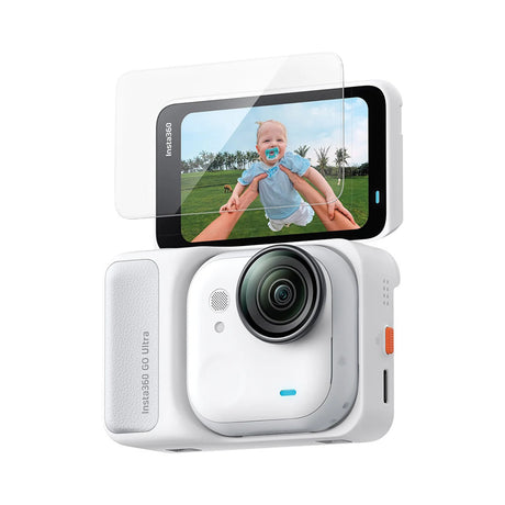 Folie de protectie Spigen (set de 2) Glas.tR Slim, Back Screen (AGL11171) compatibil cu Insta360 Go Ultra, Transparent