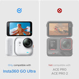 Folie de protectie Spigen (set de 2) Glas.tR Slim, Back Screen (AGL11171) compatibil cu Insta360 Go Ultra, Transparent