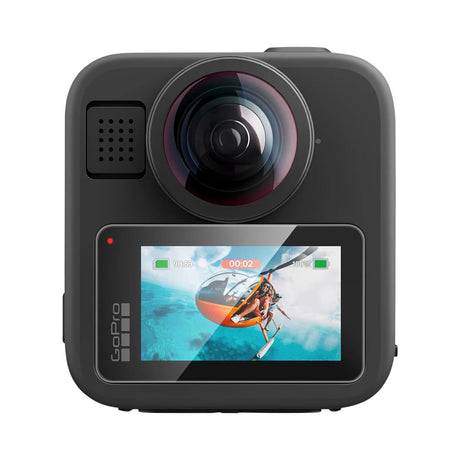 Folie de protectie Spigen (set de 2) Glas.tR Slim, Back Screen (AGL11230) compatibil cu GoPro MAX 2, Transparent