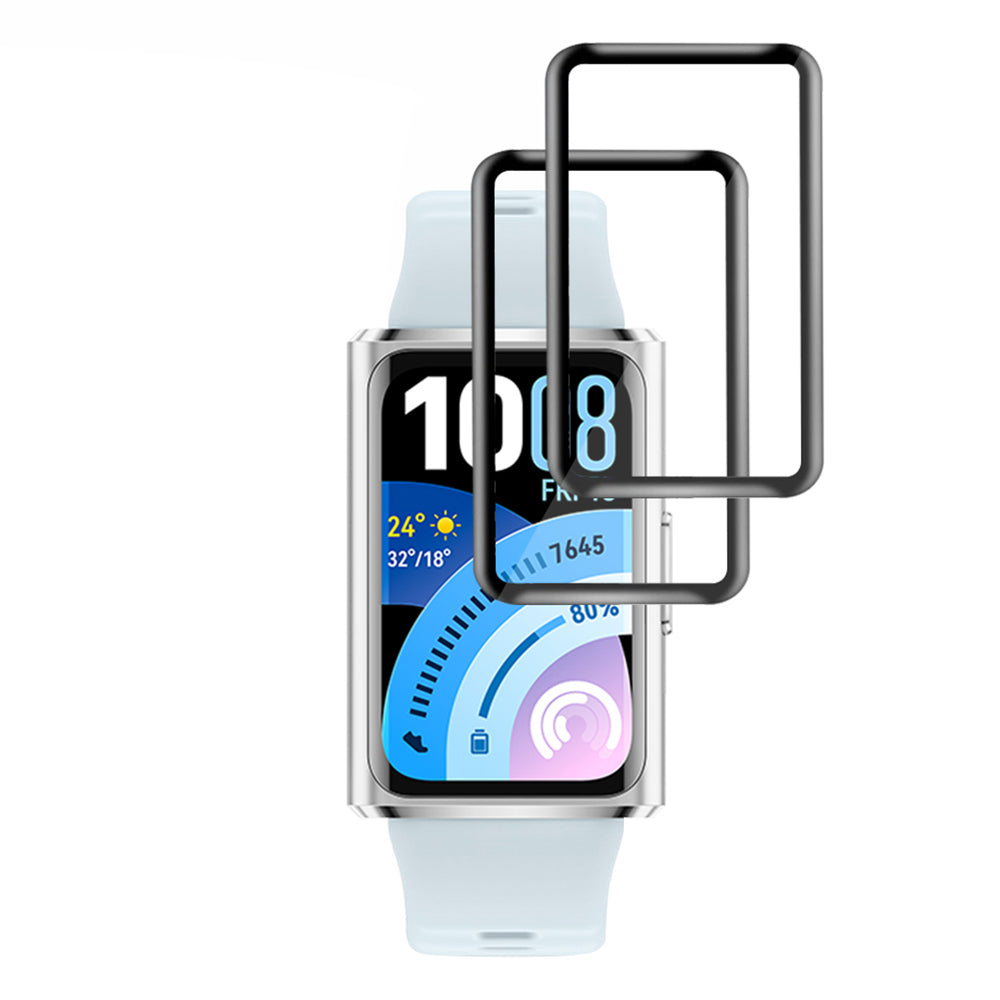 Accesoriu smartwatch Techsuit Nano Flex (set de 2) compatibil cu Huawei Band 11 Pro, Negru