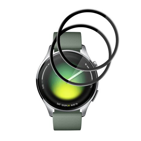 Accesoriu smartwatch Techsuit Nano Flex (set de 2) compatibil cu Xiaomi Watch 5 (47mm), Negru