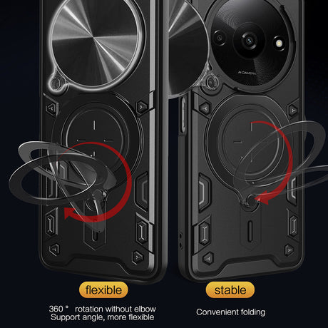 Husa de protectie Techsuit CamGuard Pro compatibil cu Honor Magic8 Pro, Roz Auriu