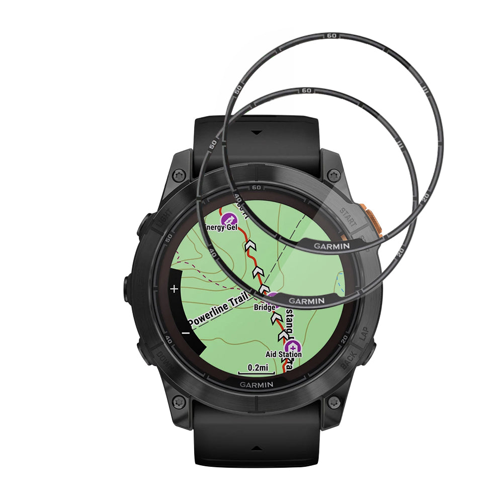 Accesoriu smartwatch Techsuit Nano Flex (set de 2) compatibil cu Garmin Fenix 7X Pro Solar, Negru