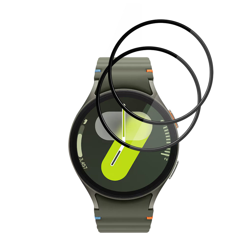 Accesoriu smartwatch Techsuit Nano Flex (set de 2) compatibil cu Samsung Galaxy Watch7 44mm, Negru