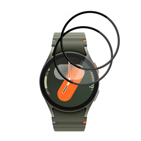 Accesoriu smartwatch Techsuit Nano Flex (set de 2) compatibil cu Samsung Galaxy Watch7 40mm, Negru