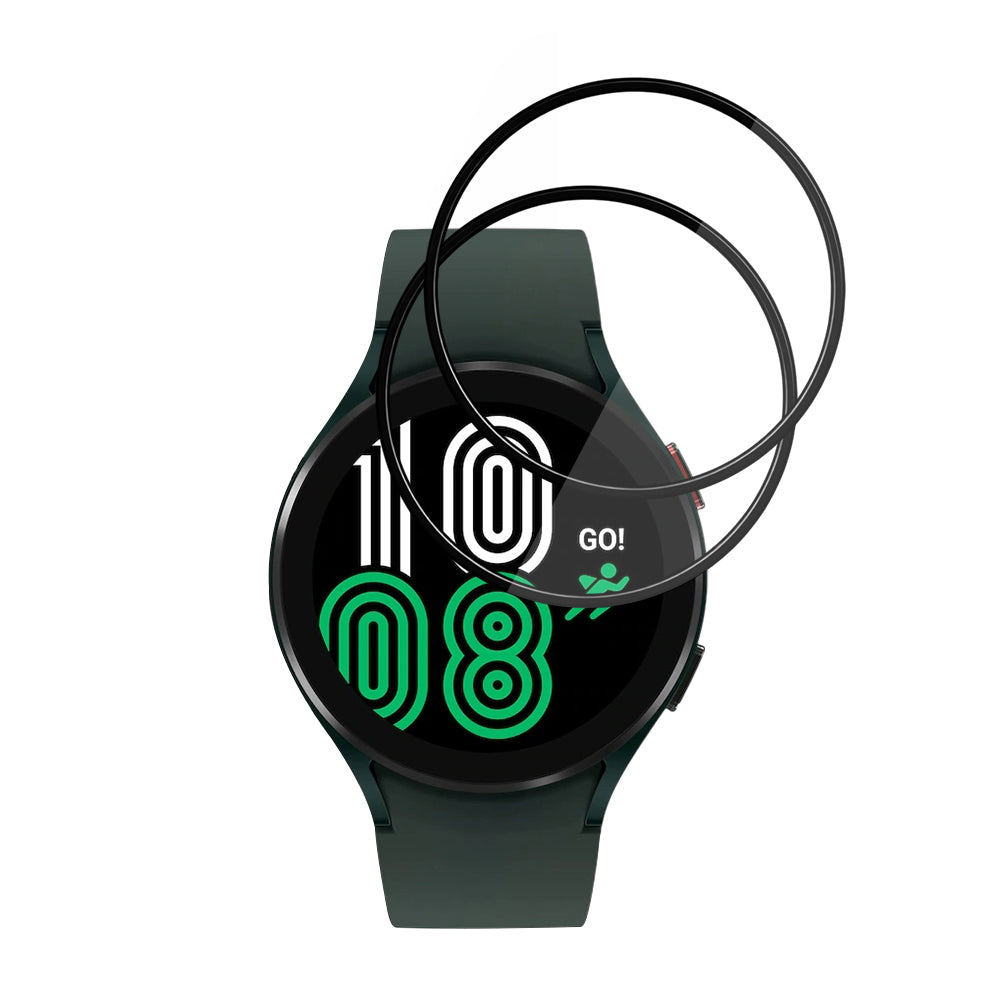 Accesoriu smartwatch Techsuit Nano Flex (set de 2) compatibil cu Samsung Galaxy Watch4 44mm, Negru
