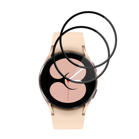 Accesoriu smartwatch Techsuit Nano Flex (set de 2) compatibil cu Samsung Galaxy Watch4 40mm, Negru