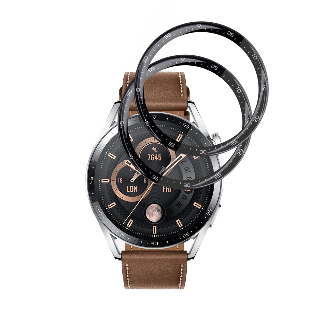 Accesoriu smartwatch Techsuit Nano Flex (set de 2) compatibil cu Huawei Watch GT 3 46mm, Negru