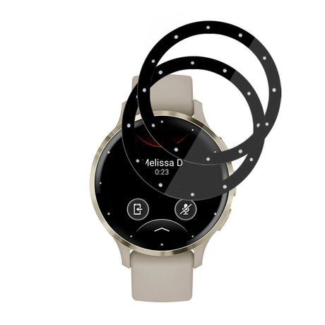 Accesoriu smartwatch Techsuit Nano Flex (set de 2) compatibil cu Garmin Venu 3S, Negru