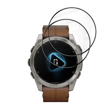 Accesoriu smartwatch Techsuit Nano Flex (set de 2) compatibil cu Garmin Fenix 8 / Fenix 8 Pro 51mm, Negru