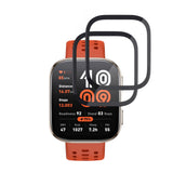 Techsuit Nano Flex fólia szett Amazfit Bip 6 okosórához, fekete