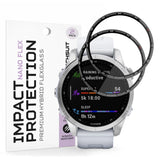 Accesoriu smartwatch Techsuit Nano Flex (set de 2) compatibil cu Garmin Fenix 7S, Negru