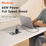 Incarcator Mcdodo (CH-0850), USB-C, 65W, GaN, Negru