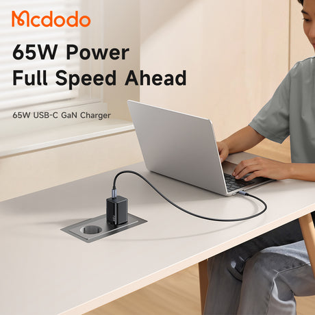 Incarcator Mcdodo (CH-0850), USB-C, 65W, GaN, Negru
