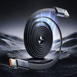 Cablu Mcdodo Self-Winding (CA-1200), USB-A la Type-C, 6A, 1m, Negru