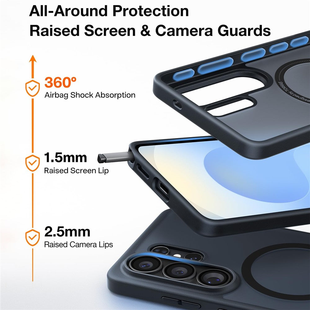 Husa de protectie Torras Guardian Magnetic Series compatibil cu Samsung Galaxy S26 Ultra, Negru