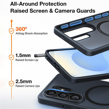 Husa de protectie Torras Guardian Magnetic Series compatibil cu Samsung Galaxy S26, Negru
